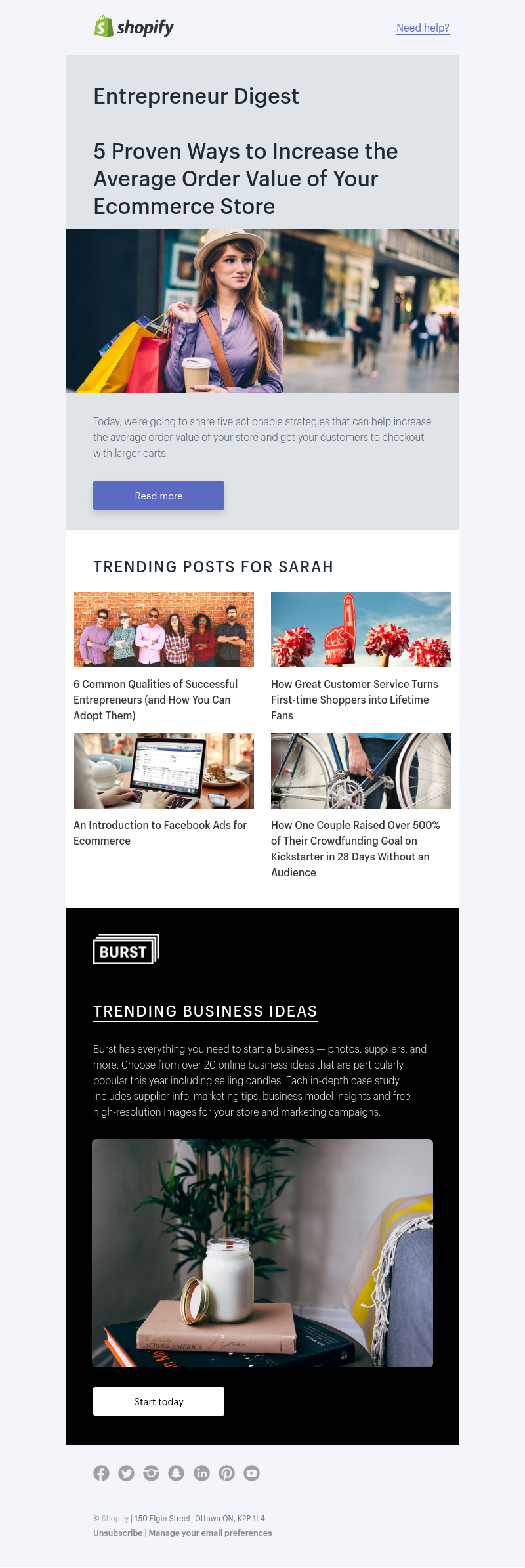 Shopify - 5 Tips for increasing shopping cart value & conversion