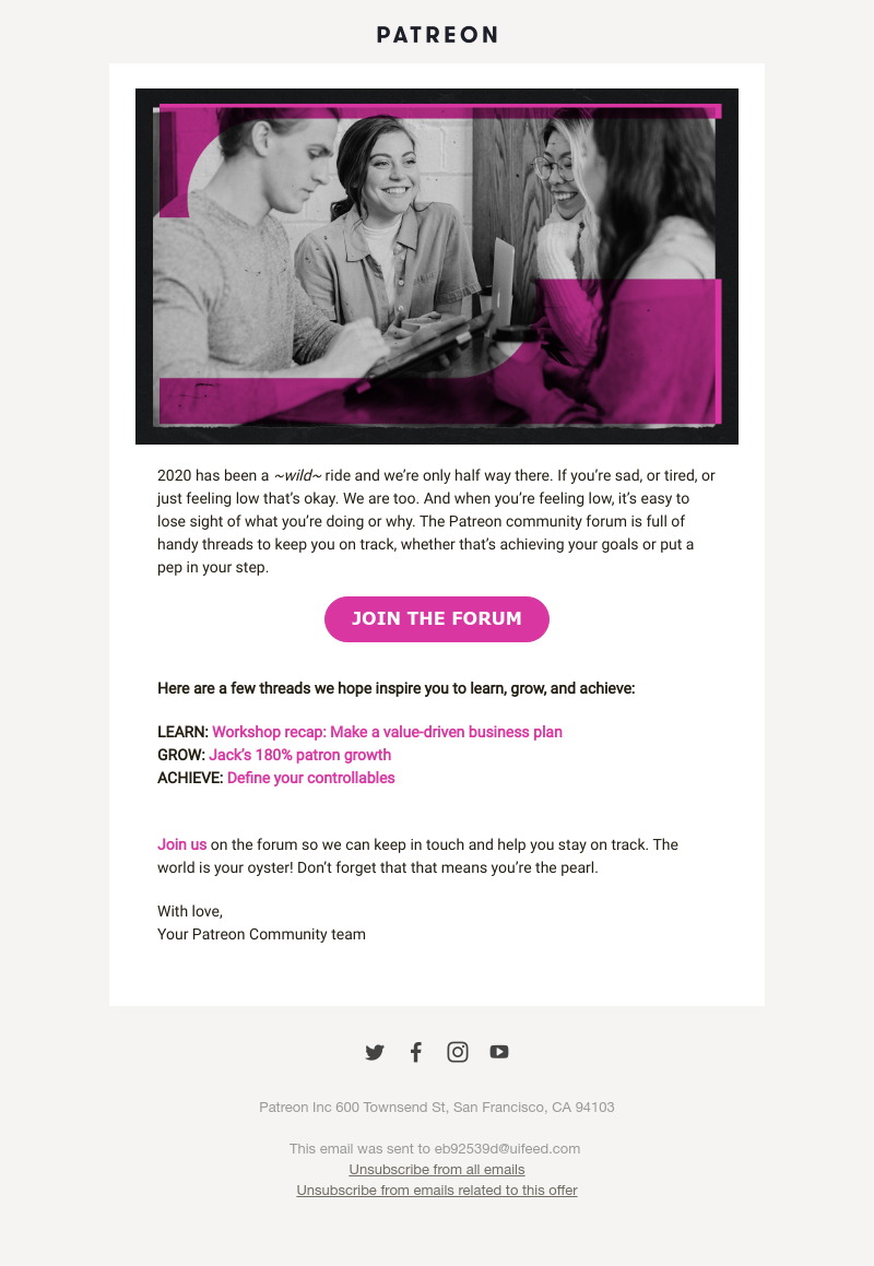 Patreon - We’ve got your back