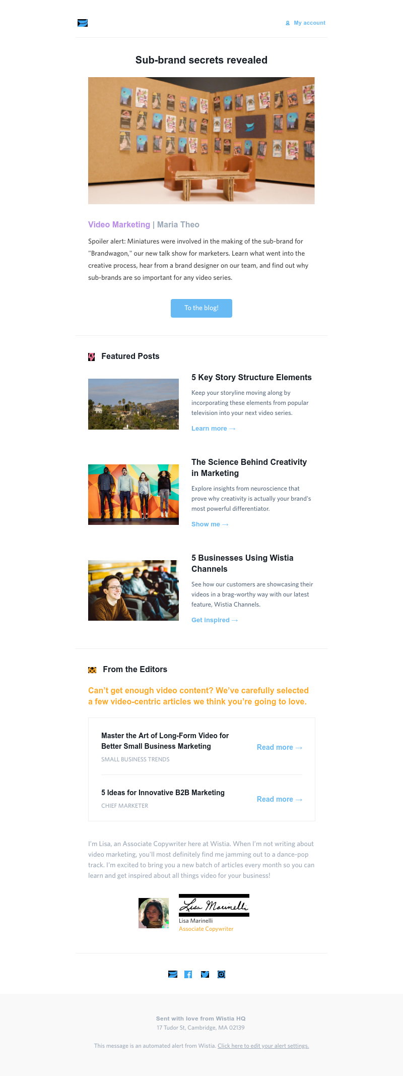 Wistia - The August Wistia Content Roundup: Marketing news to cure your end-of-summer blues 🙌