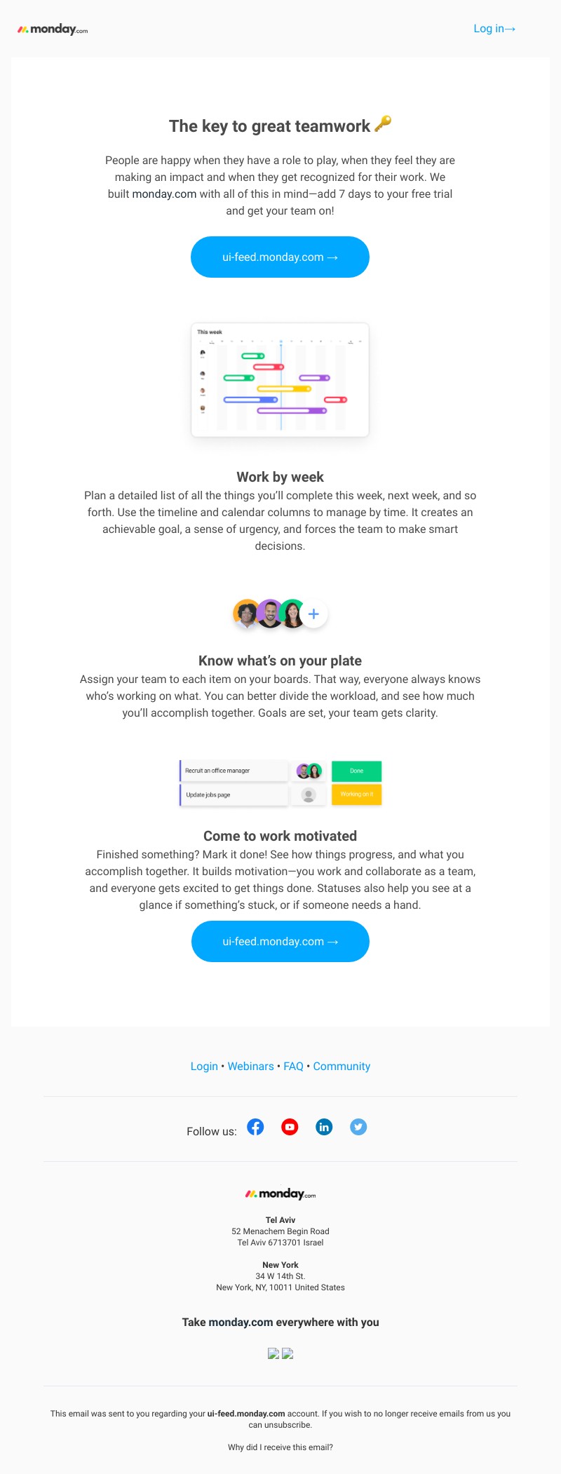 Monday - team management @UI Feed