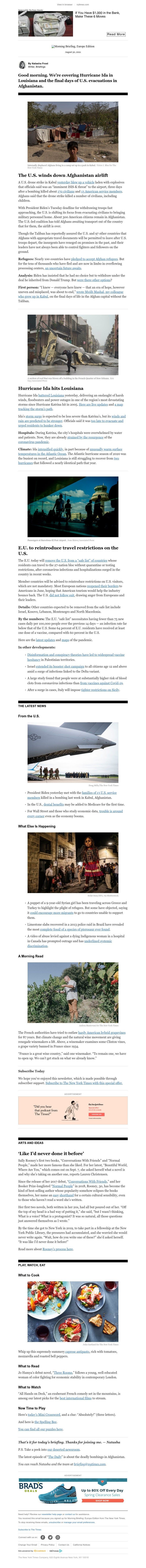 The New York Times - Your Monday Briefing