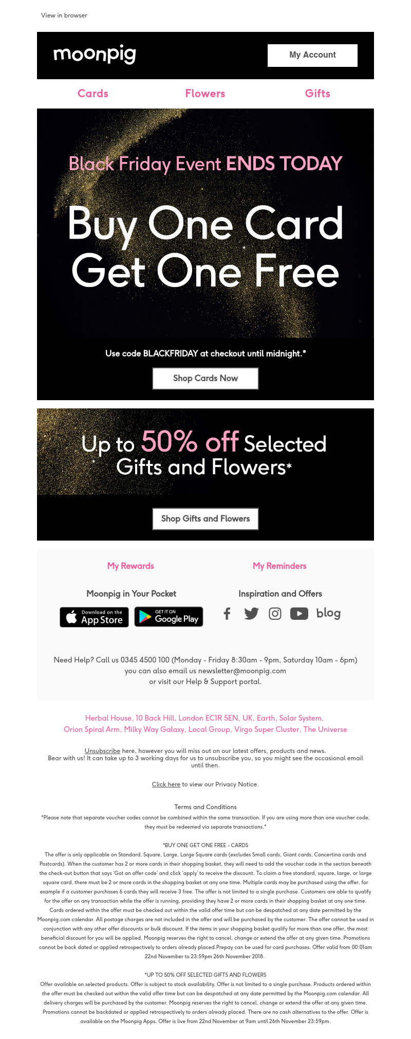 Moonpig - Hurry Ramy, Black Friday ENDS TODAY! 👋