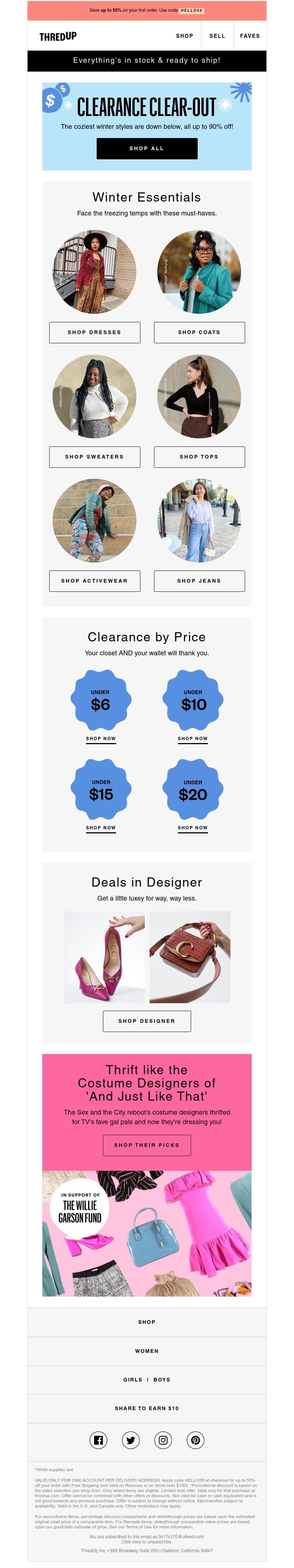 thredUP - Winter styles as low as $6! ☃️