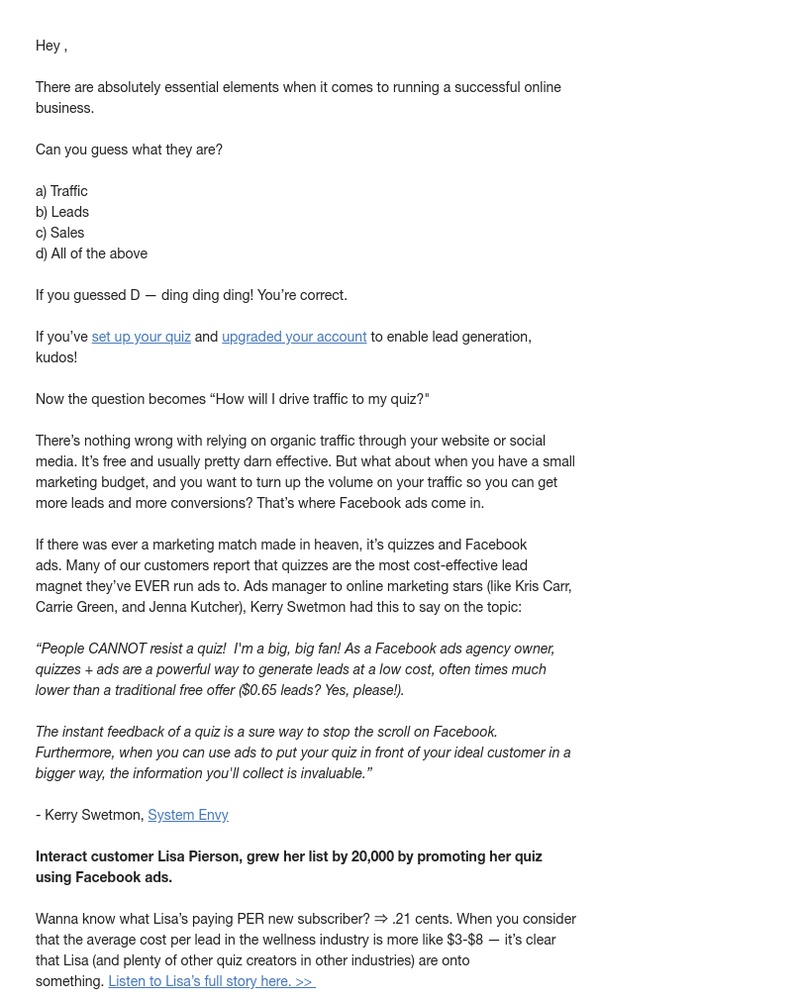 Interact - Facebook ads + quizzes = meant to be 💏 Here’s why… 