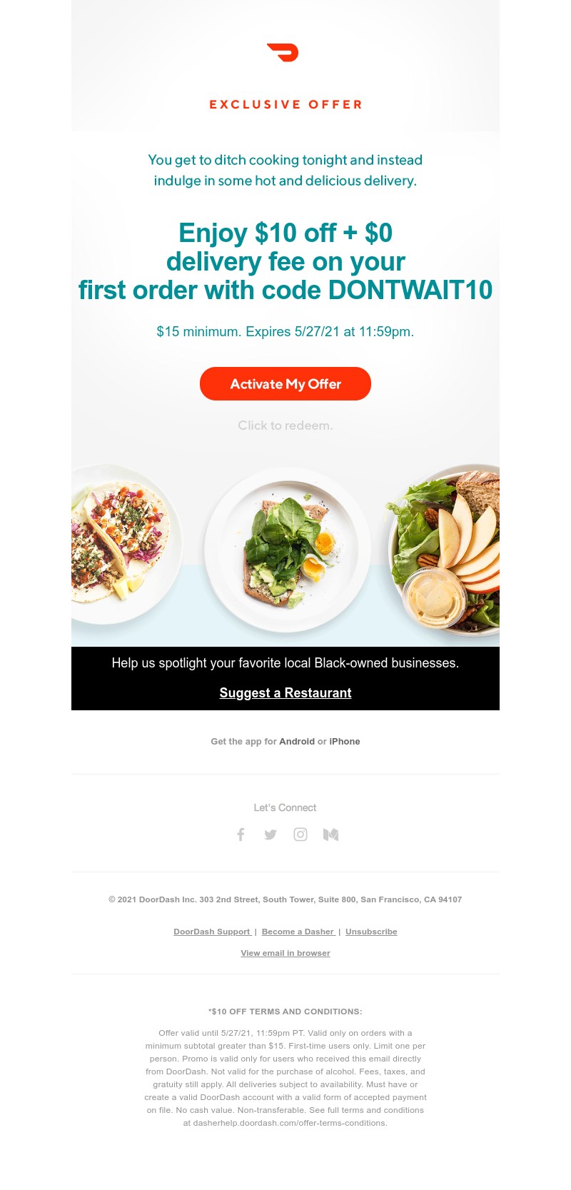  - Open for something delicious inside