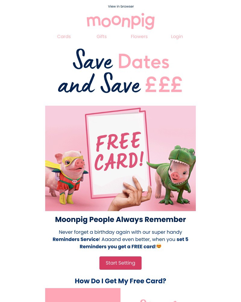 Moonpig - Fancy a free card? 🧐