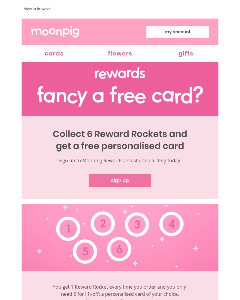 Moonpig - Fancy a free card?