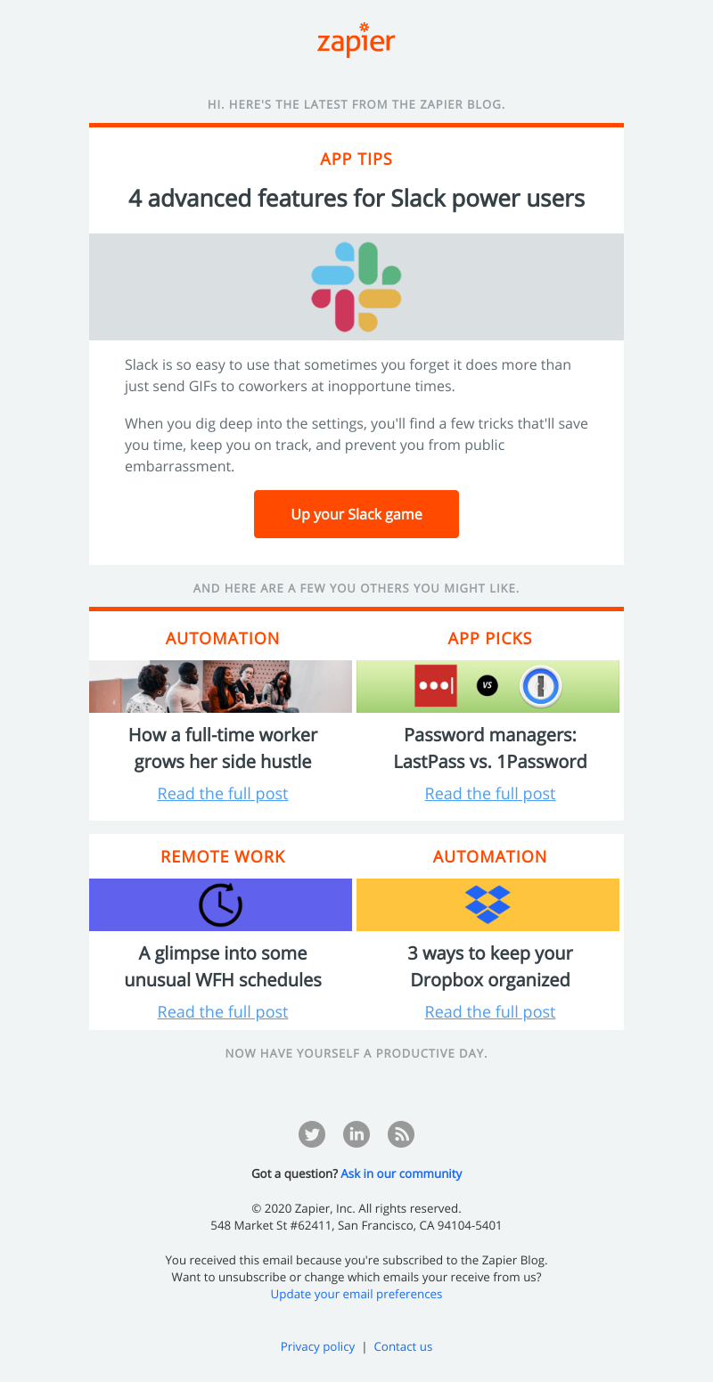 Zapier - 4 advanced features for Slack power users