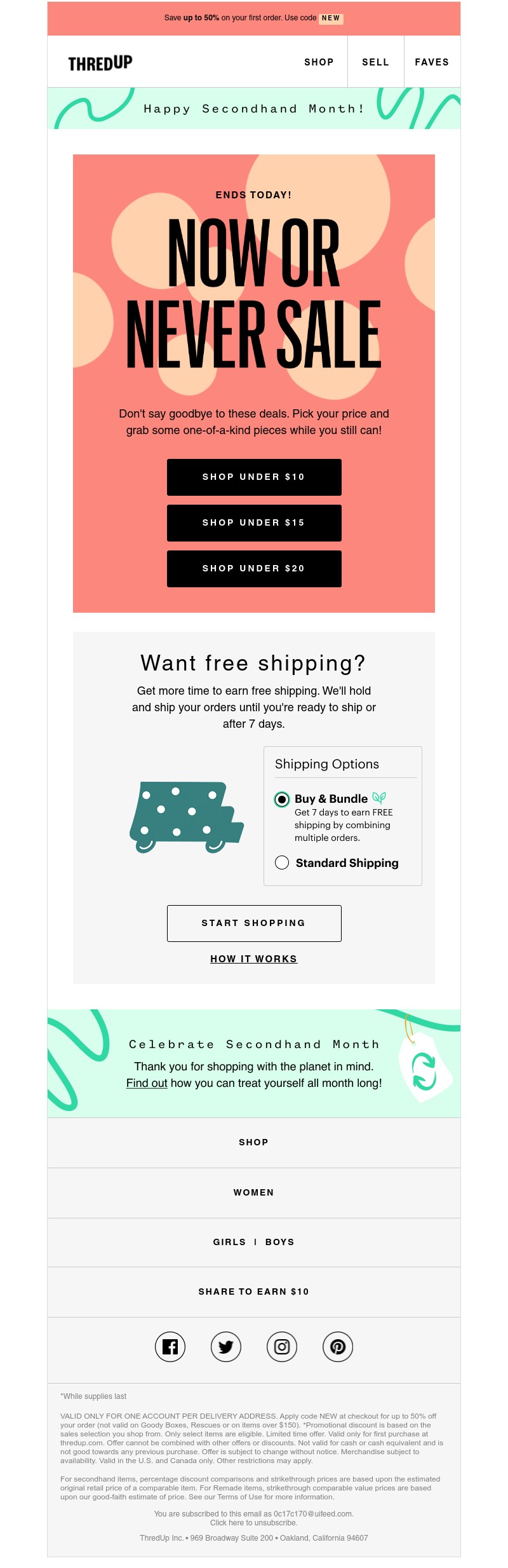 thredUP - Lowest. Prices. Ever.