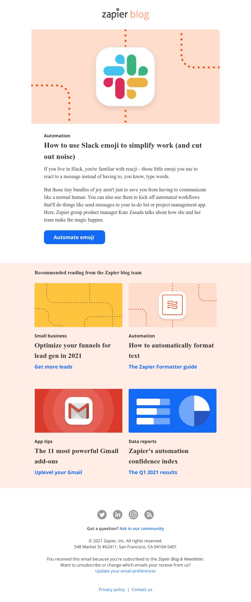 Zapier - How to use Slack emoji to simplify work