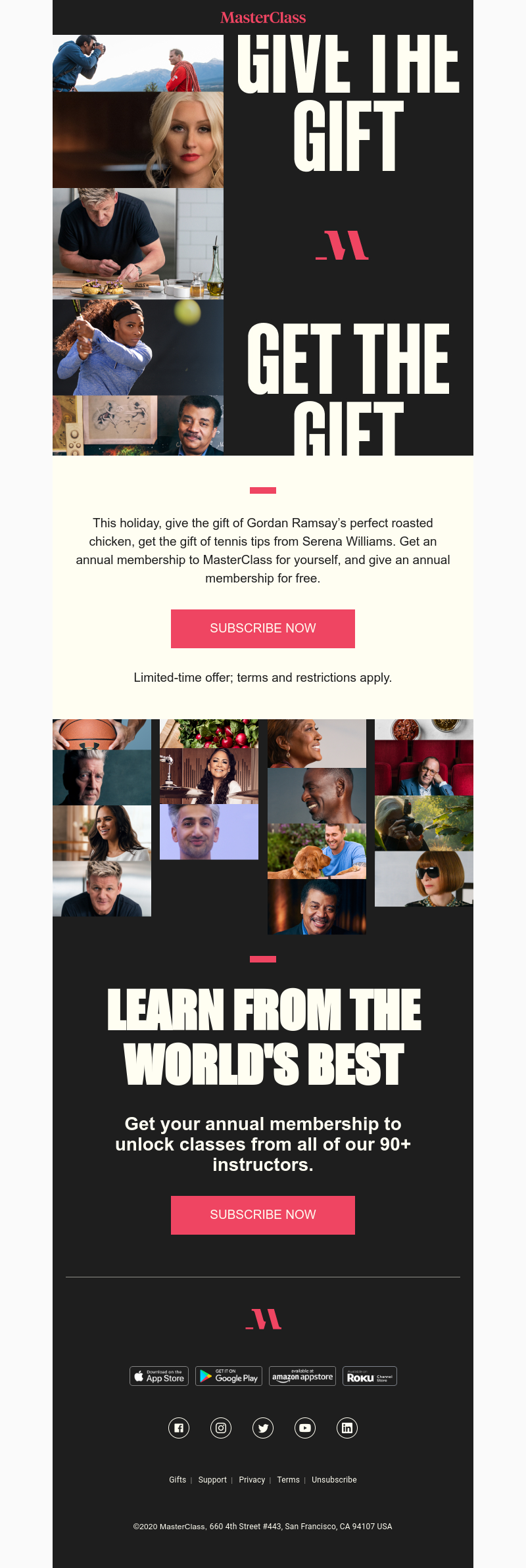  - Give one annual membership. Get one free.