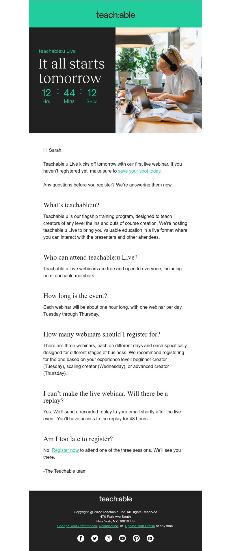 Teachable - Your questions about teachable:u Live, answered
