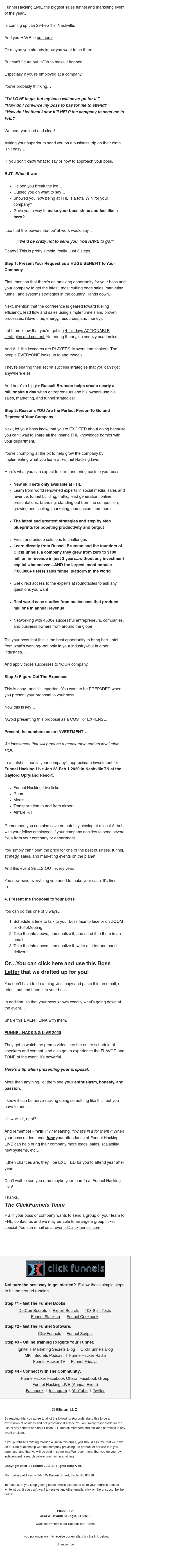 ClickFunnels - Your boss will love you for this…