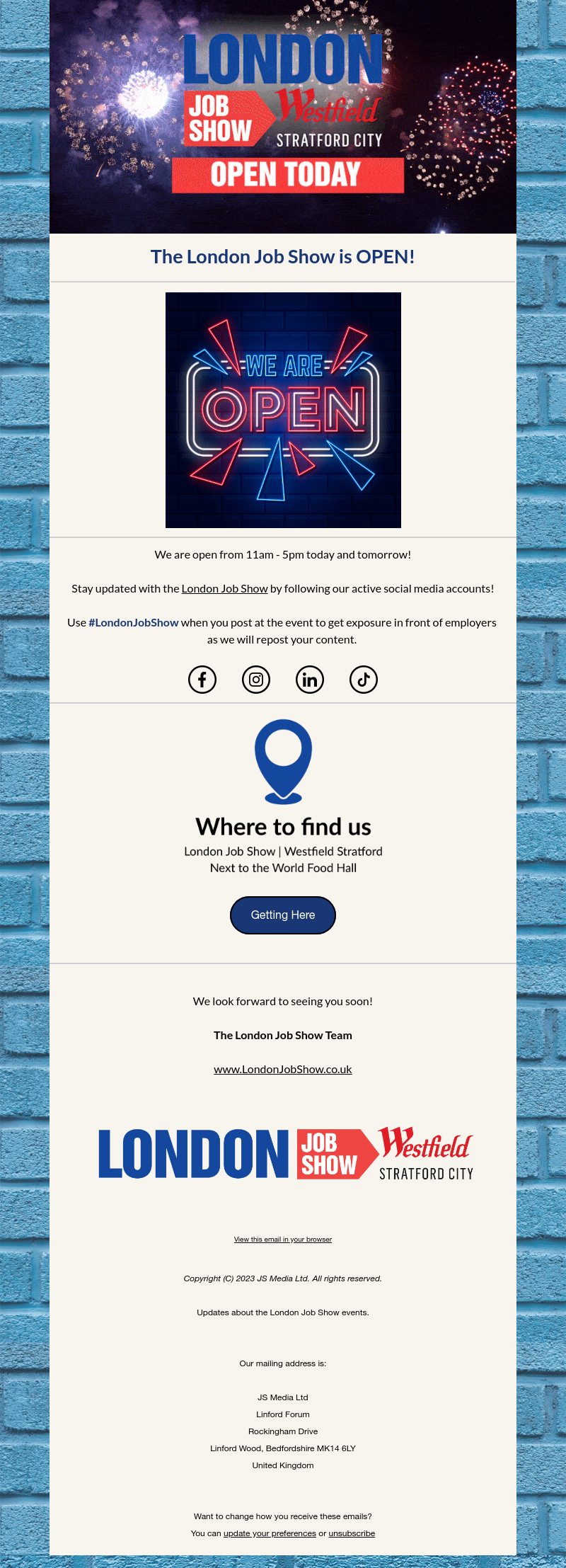Eventbrite - We are Open! 🕚