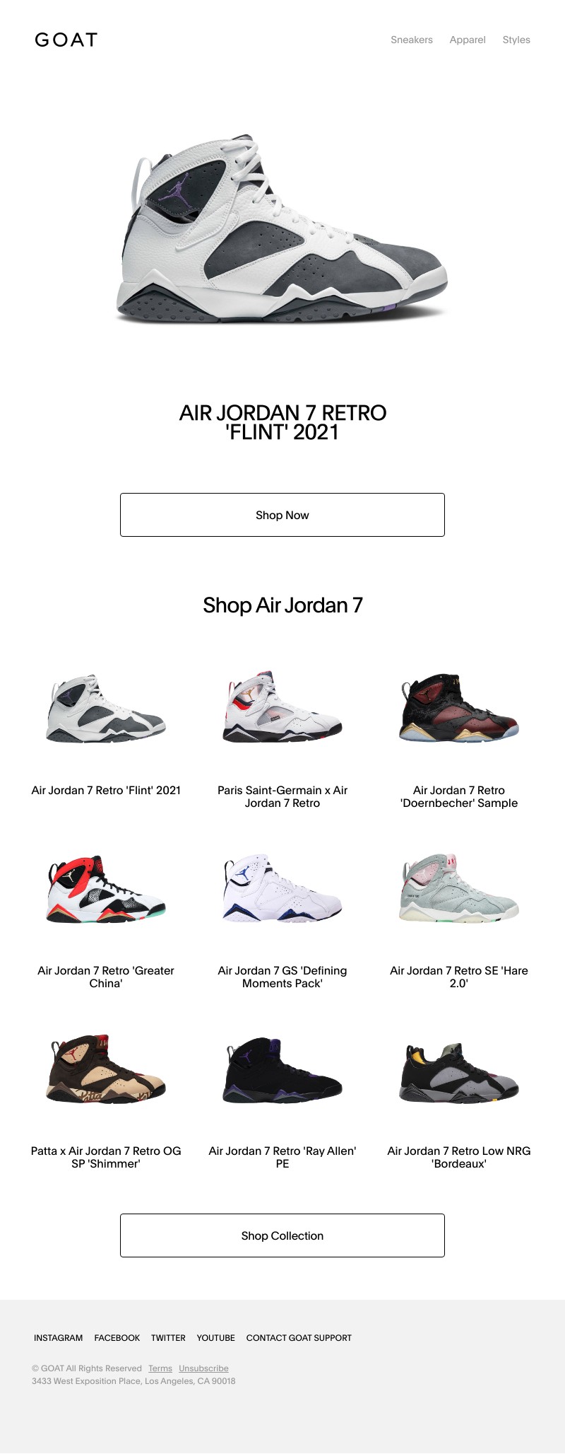 Goat - Just Dropped: Air Jordan 7 Retro 'Flint' available now