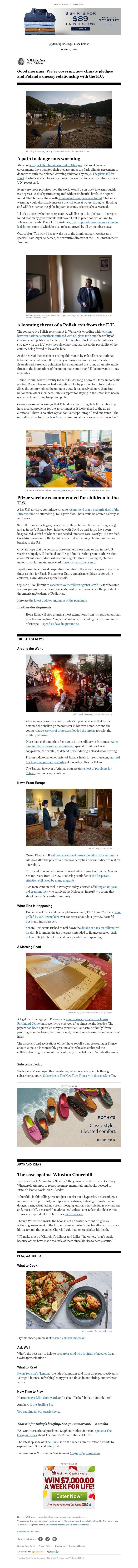 The New York Times - Your Wednesday Briefing