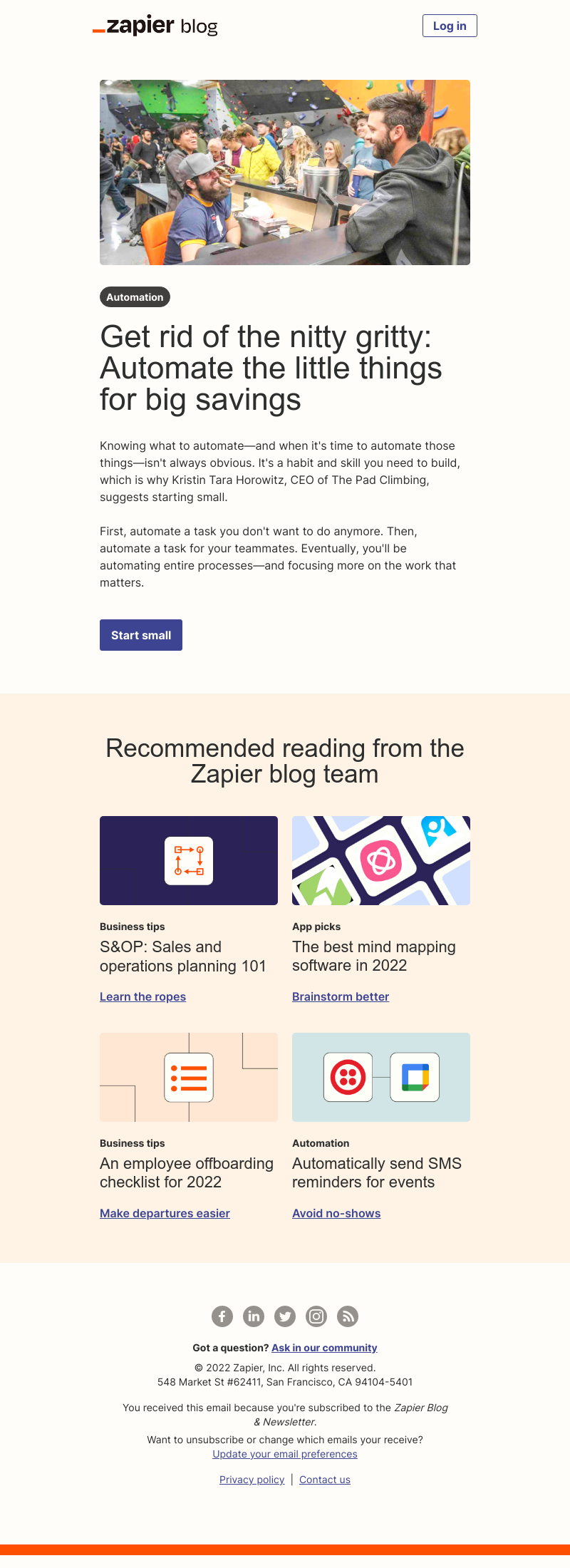 Zapier - Automate the little things