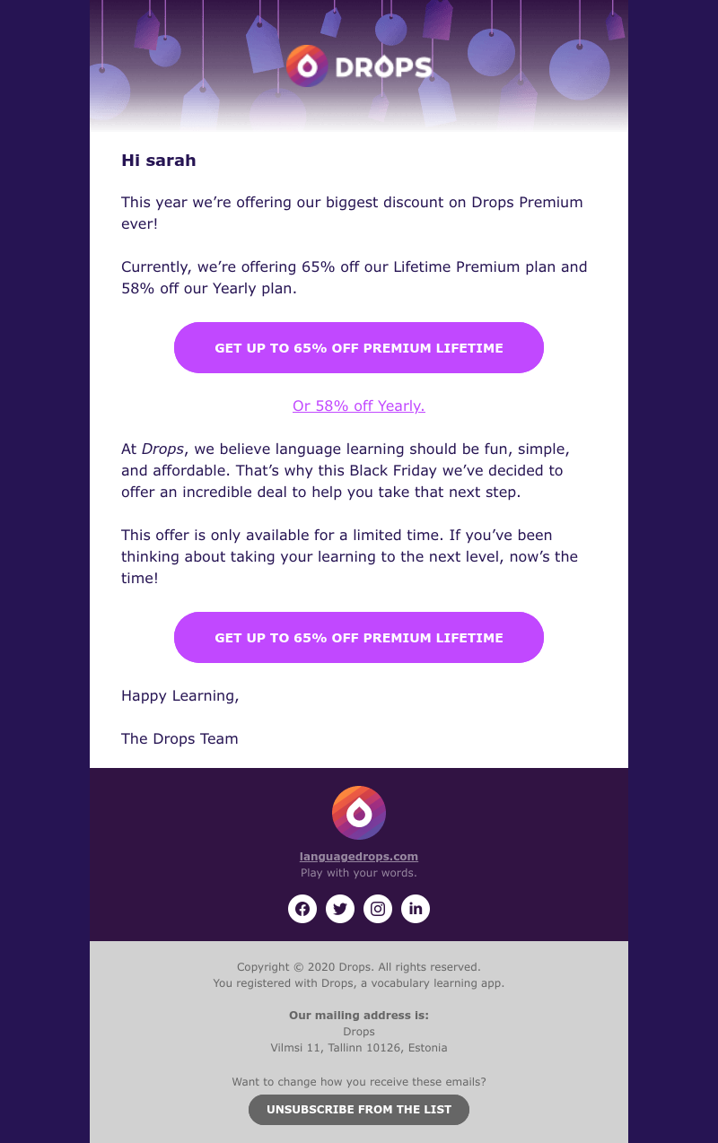 Drops - Our biggest deal ever!