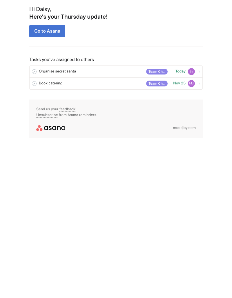 Asana - Your Thursday update - moodjoy.com