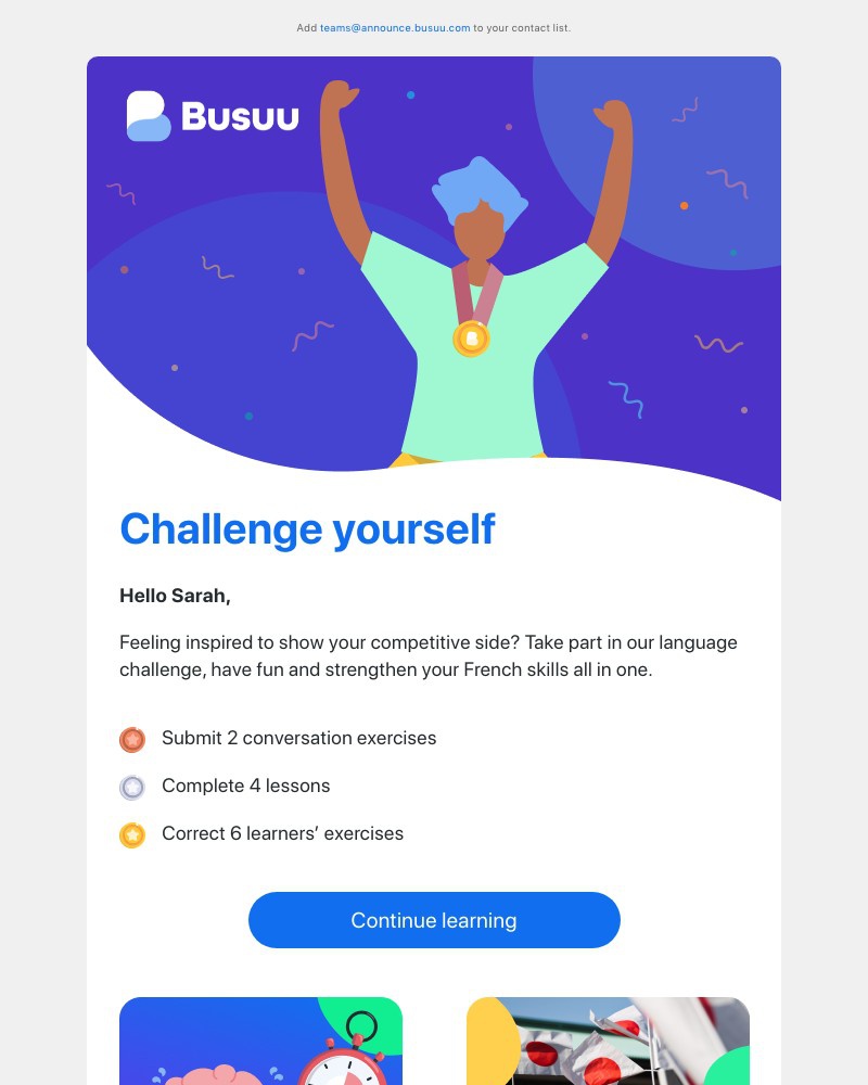 Busuu - Feeling competitive? 🏃⏱️
