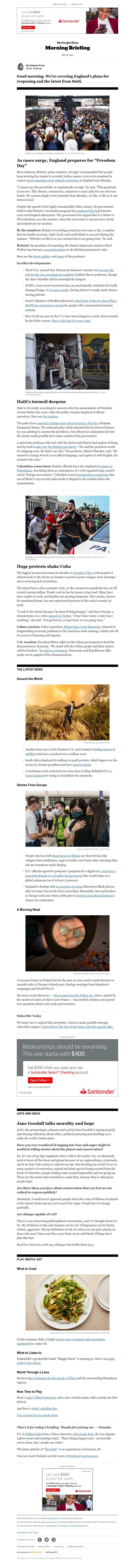 The New York Times - Your Tuesday Briefing