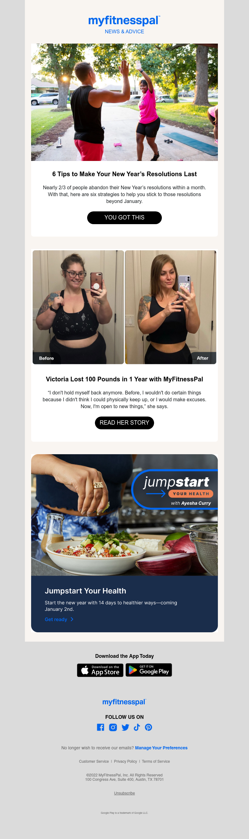 MyFitnessPal - 2023 Isn't Ready For You.