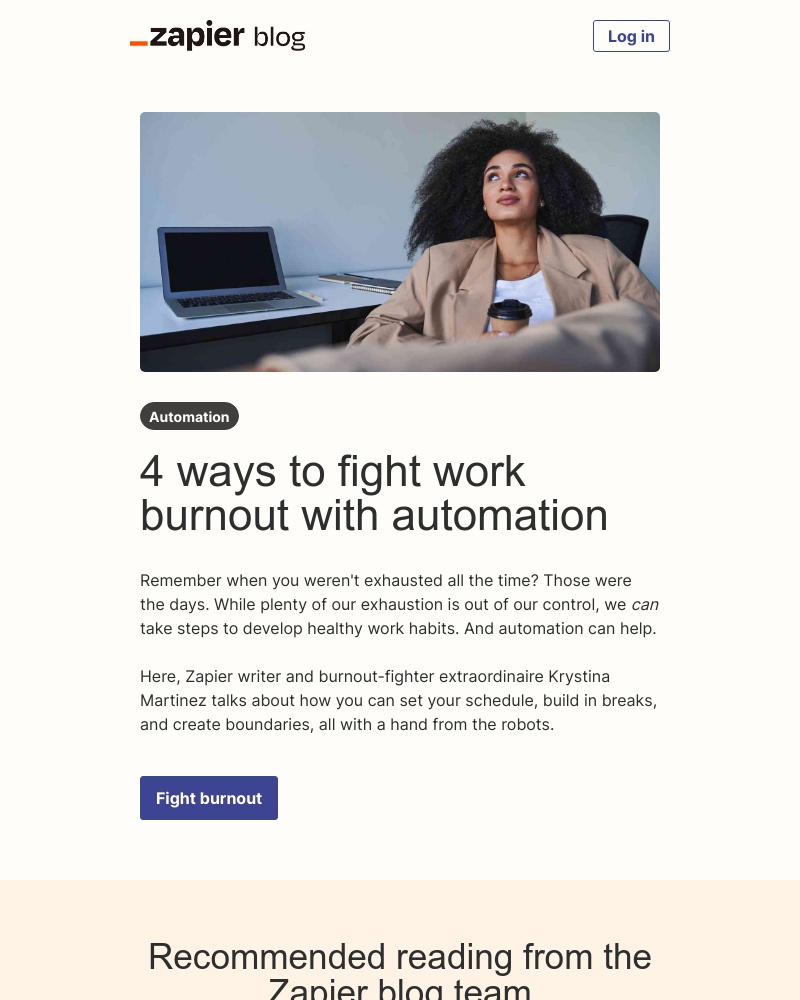 Zapier - Fight burnout