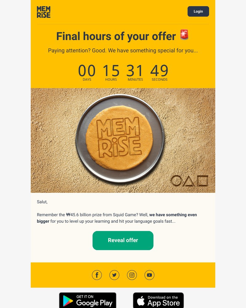 Memrise - Final chance to get our offer ⏱️