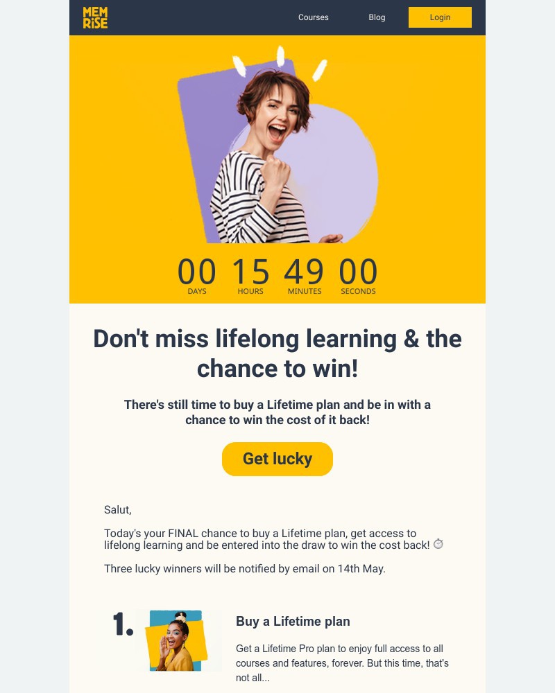 Memrise - FINAL DAY to grab our new Lifetime Pro offer!