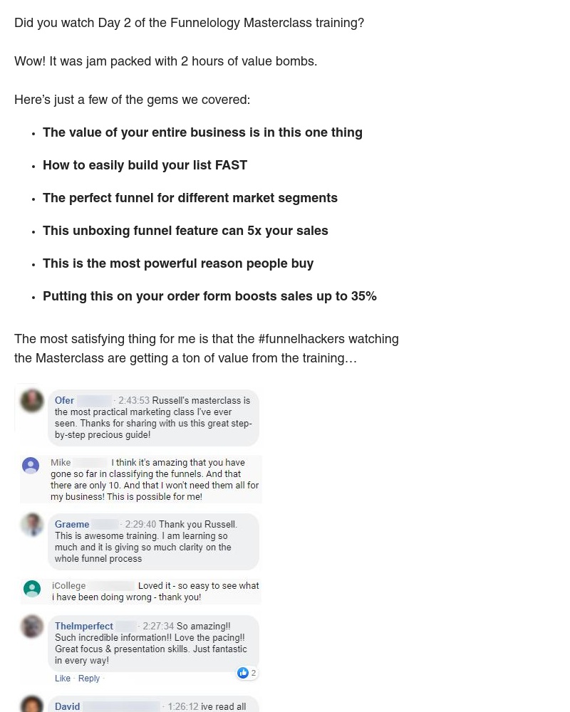 ClickFunnels - Final Day - Training 3