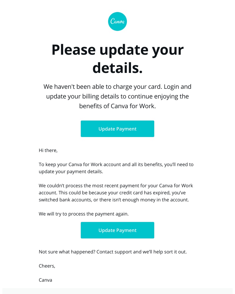 Canva - Final day: Your account will be downgraded