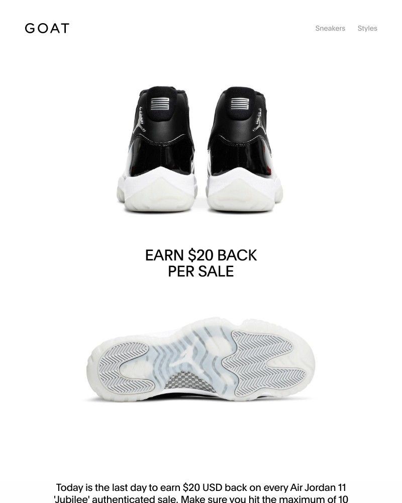 Goat - Final Hours: Earn $20 back per sale