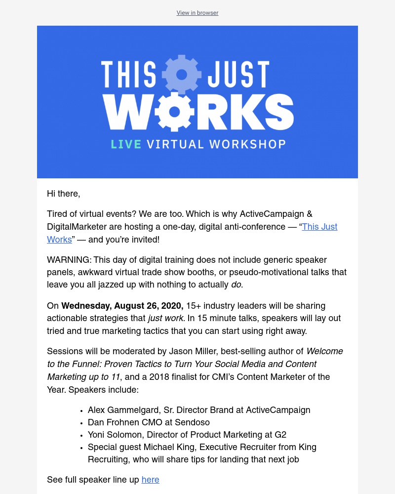  - Finally, a virtual event that JUST WORKS
