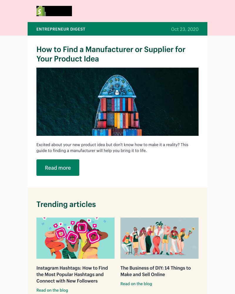 Shopify - Find a manufacturer (free guide)
