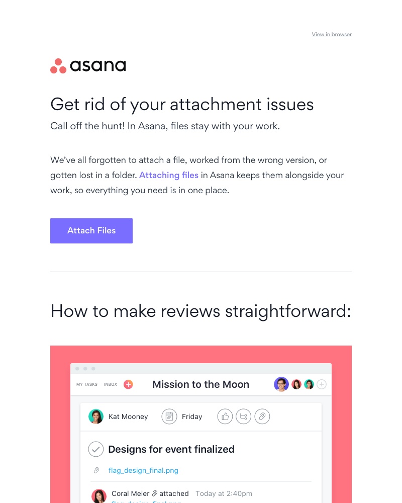 Accepting an invite on Asana video screenshot