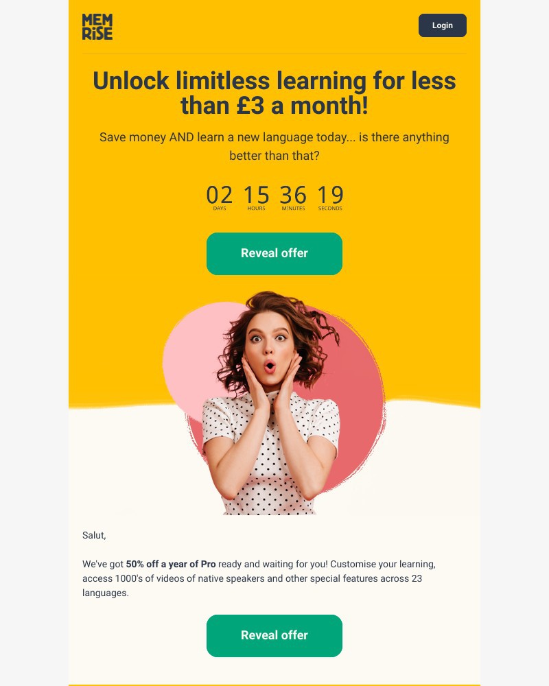 Memrise - FLASH SALE IS HERE. Don't miss out! ⚡️⚡️