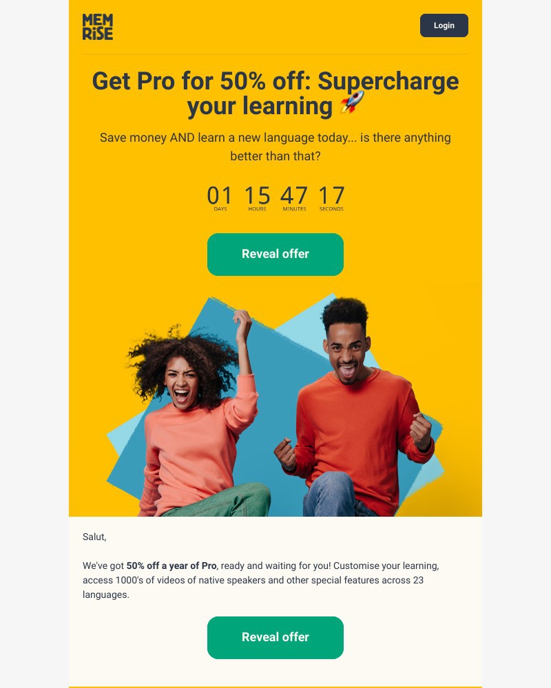 Memrise - FLASH SALE IS HERE. Don't miss out! ⚡️⚡️ 