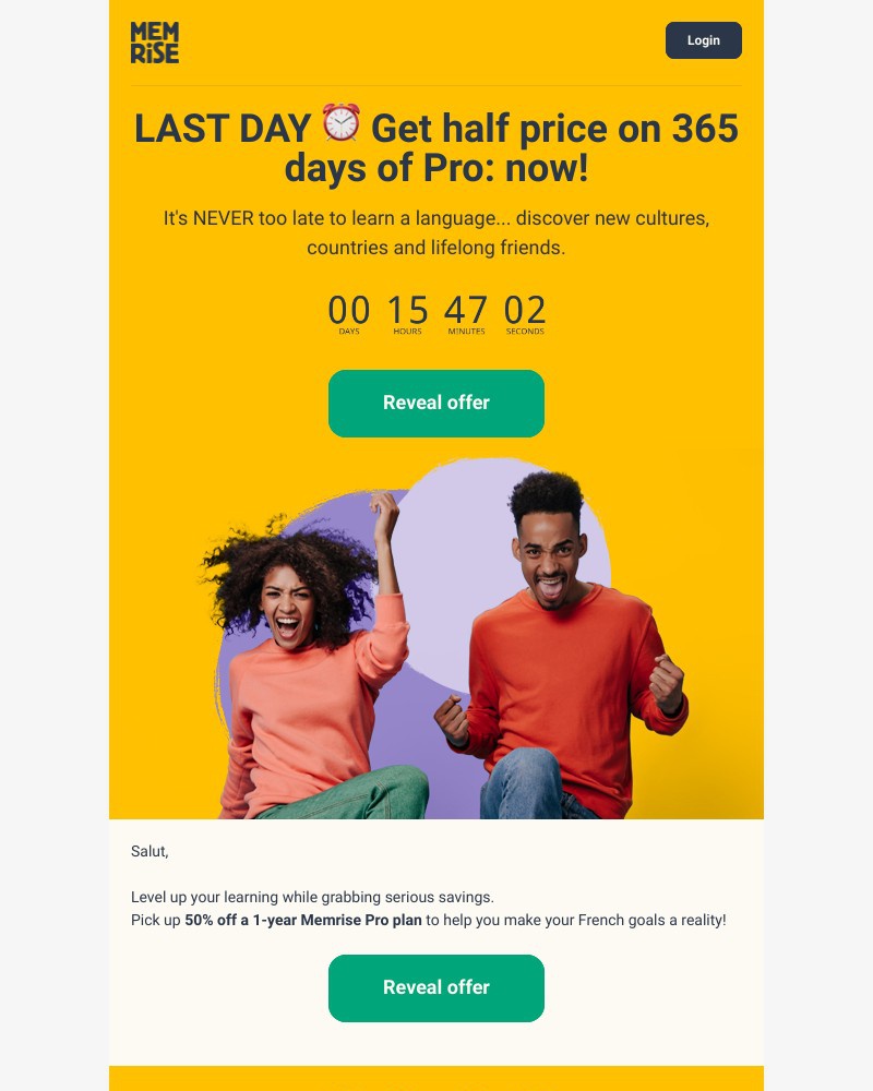 Memrise - Flash Sale: LAST DAY❗ 