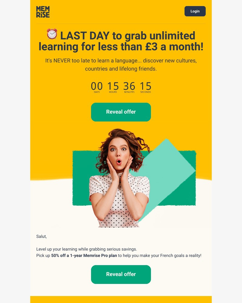 Memrise - Flash Sale: LAST DAY❗