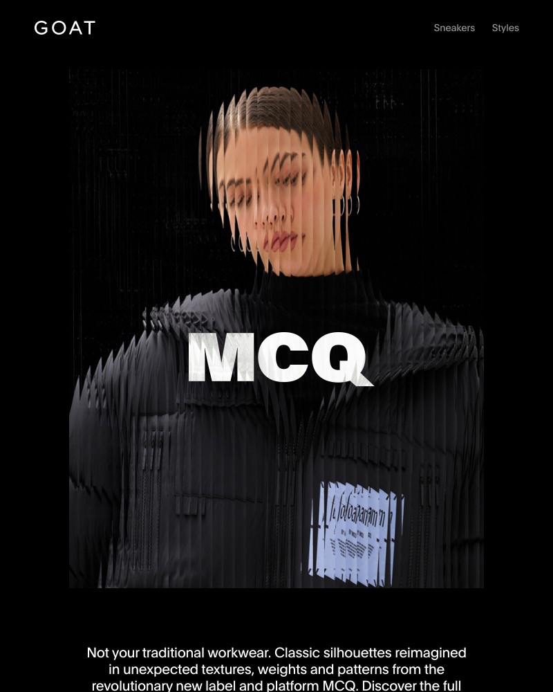 Goat - FOAM by MCQ: Workwear reimagined