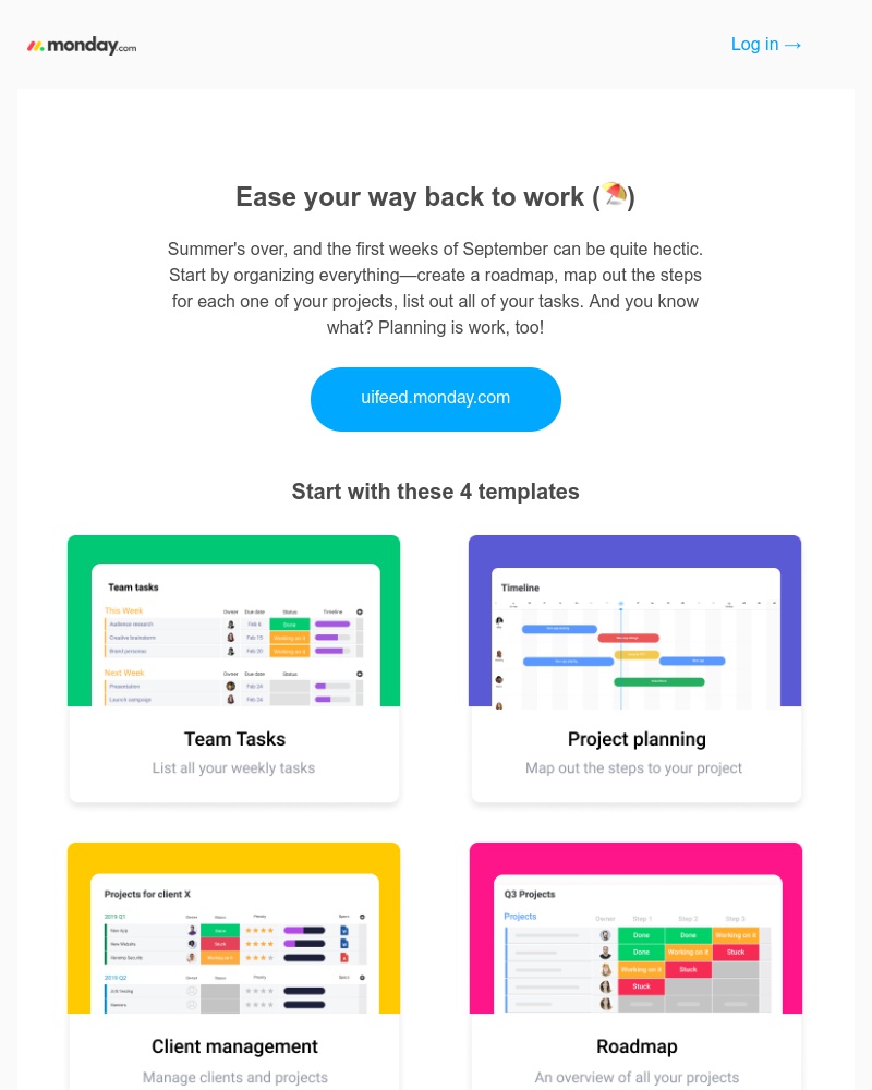 Monday - For the team @Uifeed