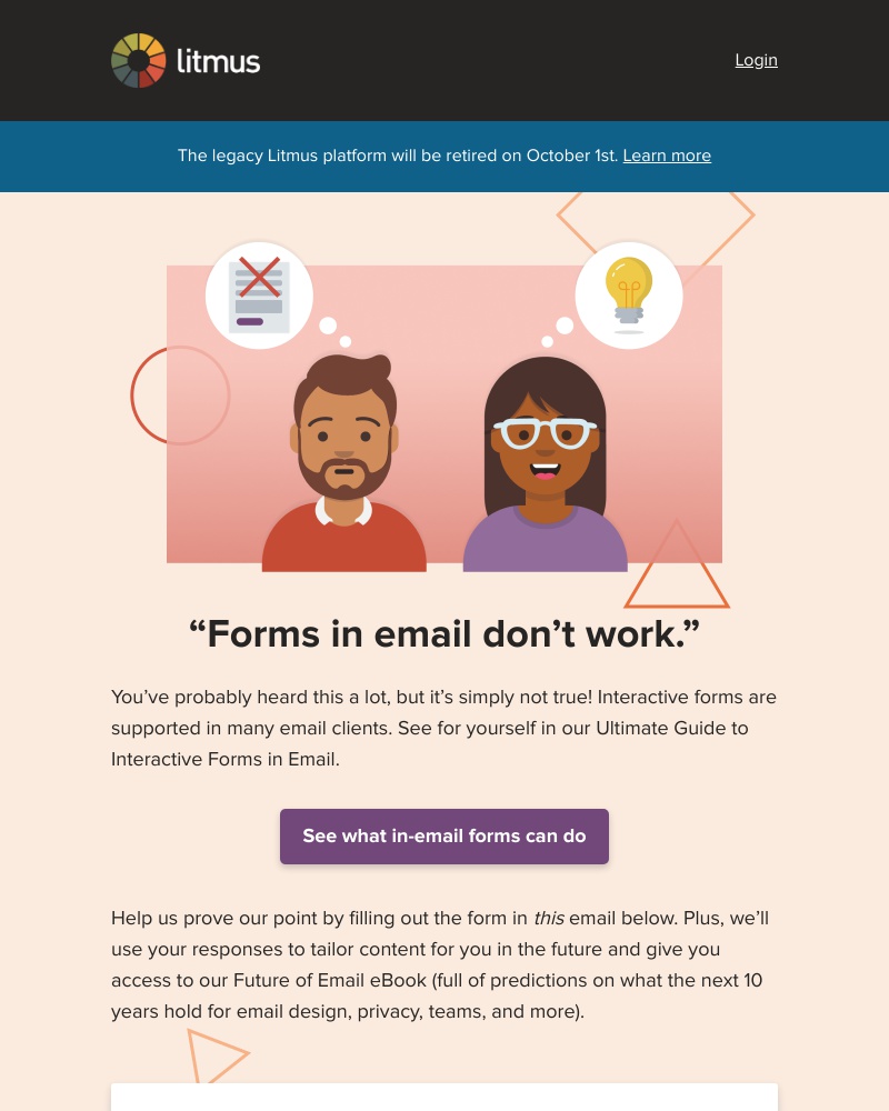 Litmus - Forms in email? It’s possible!