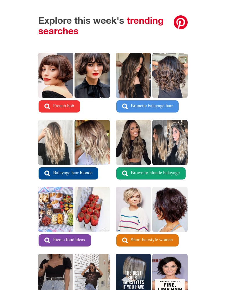 Pinterest - French Bob, Brunette Balayage Hair and other search trends