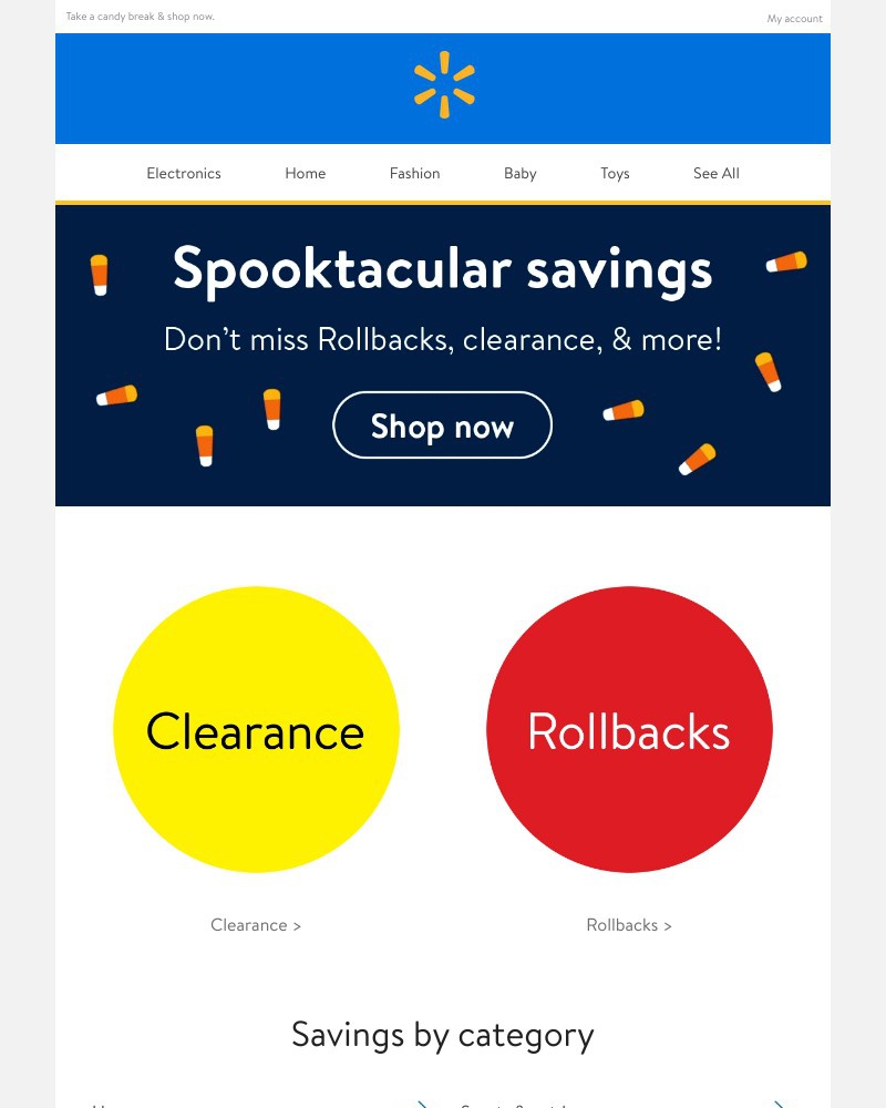 Walmart - Frighteningly awesome savings this way ➡️