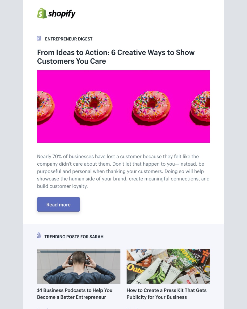 Shopify - From Ideas to Action: 6 Creative Ways to Show Customers You Care
