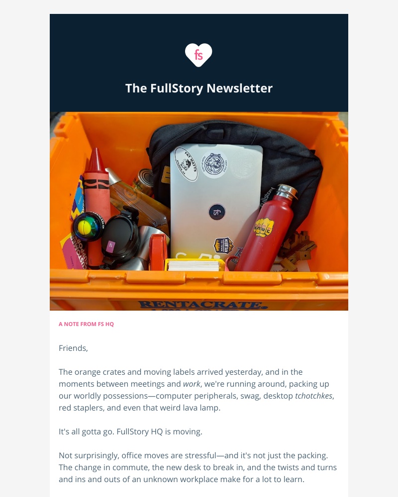Fullstory - FullStory News & Events: Well, We're Movin' On Up ...