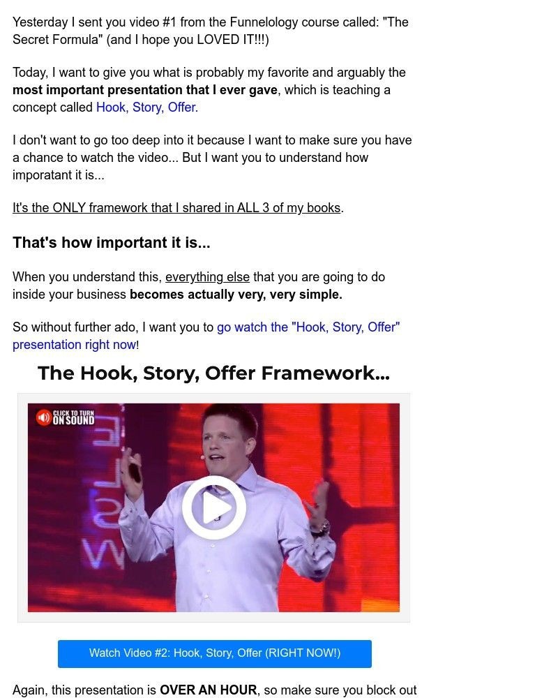 ClickFunnels - Funnelology (2 of 4) "Hook, Story, Offer"