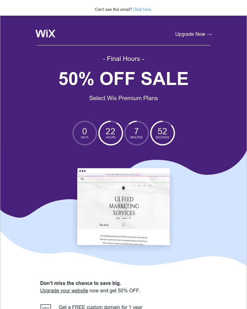 Wix - Get 50% OFF: Final Hours to Save