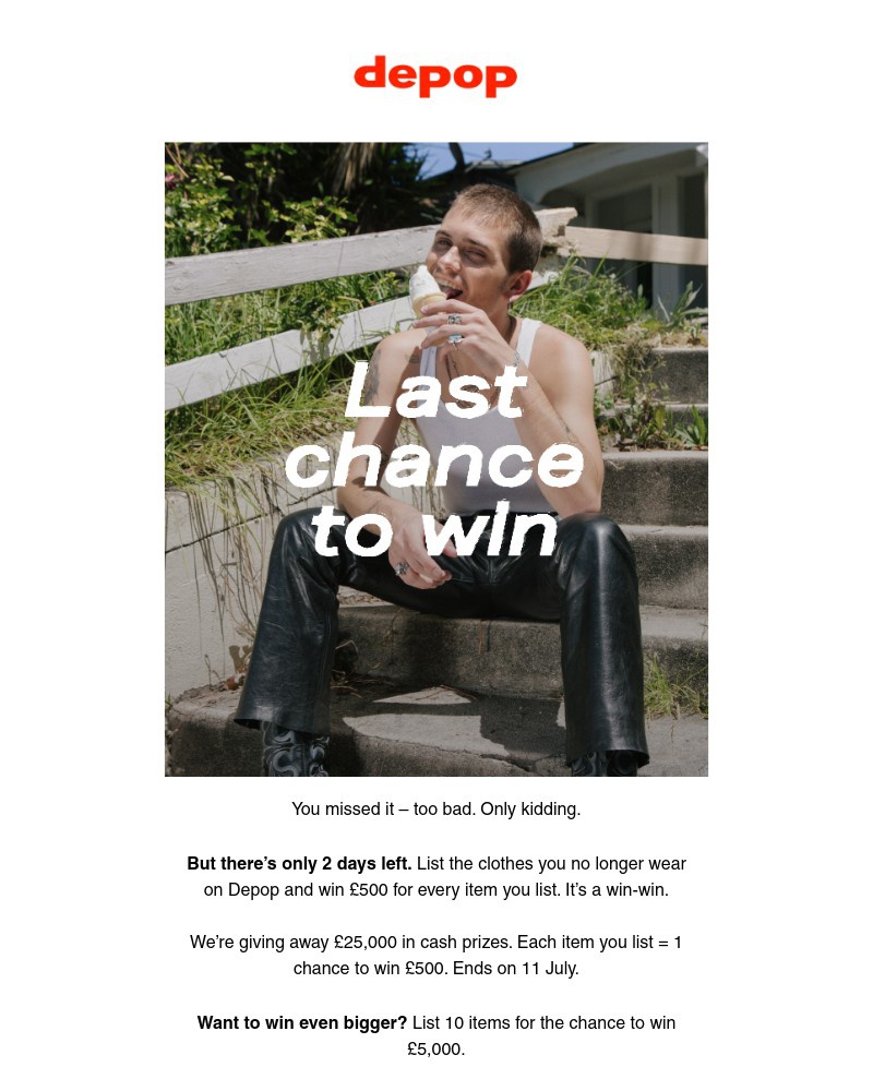 Depop - Get £500 just like that