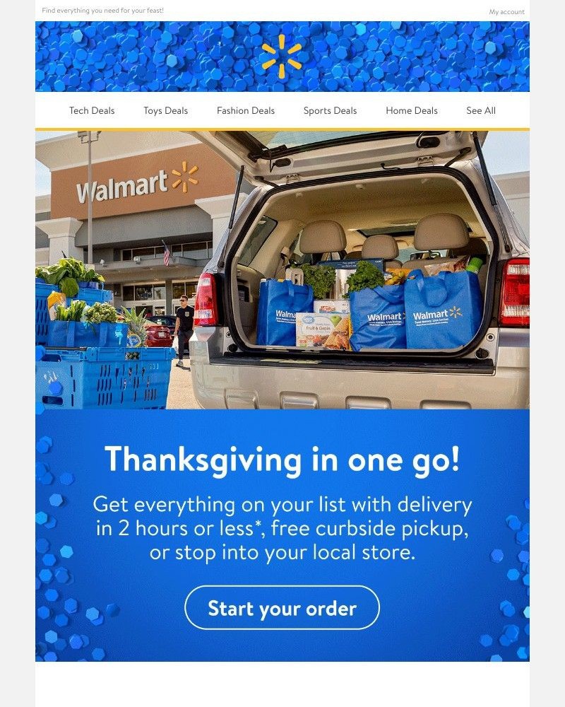 Walmart - 🍗 Get a leg up on your Thanksgiving plans.